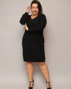 Online Błyszcząca sukienka damska przed kolano w kolorze m PLUS SIZE Sukienki Krótkie|Plus Size