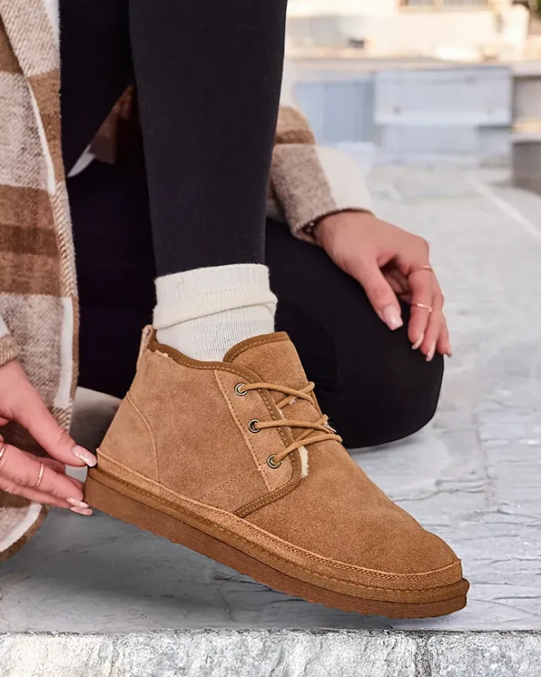 Outlet Camelowe męskie buty a'la śniegowce Gavin Śniegowce