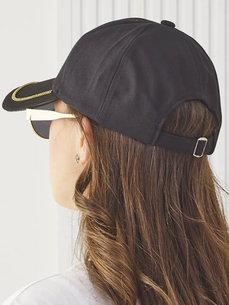 Best Czapka z daszkiem z cyrkoniami Glam Dash Damskie Czapki I Kapelusze