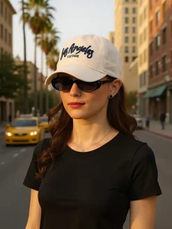 Outlet Czapka z Daszkiem Unisex Los Angeles Damskie Czapki|Czapki I Kapelusze