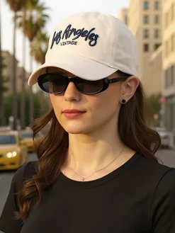 Outlet Czapka z Daszkiem Unisex Los Angeles Damskie Czapki|Czapki I Kapelusze
