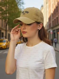 Czapka z Daszkiem Unisex New York Damskie Czapki|Czapki I Kapelusze