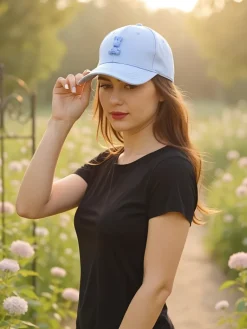 Sale Czapka z daszkiem z naszywką Bunny Chic Damskie Czapki I Kapelusze