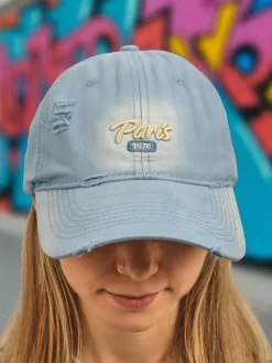 Sale Czapka z Daszkiem Paris 1976 Damskie Czapki I Kapelusze