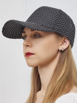 Outlet Czapka z daszkiem Shine Stitch Damskie Czapki I Kapelusze