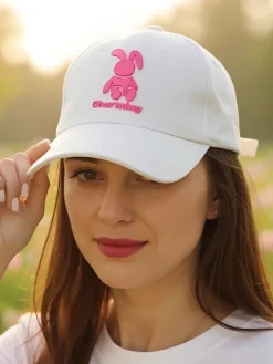 Sale Czapka z daszkiem z naszywką Rabbit Wink Damskie Czapki I Kapelusze