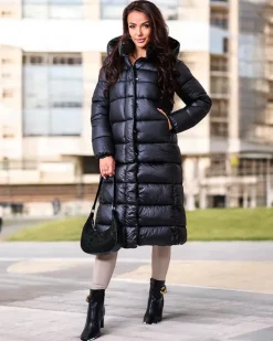 Czarna damska kurtka zimowa Kurtki / Marynarki / Płaszcze