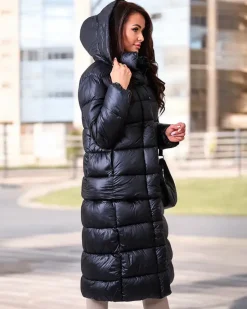 Czarna damska kurtka zimowa Kurtki / Marynarki / Płaszcze