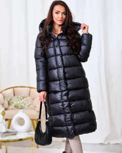 Czarna damska kurtka zimowa Kurtki / Marynarki / Płaszcze