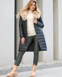 Best Czarna kurtka zimowa damska Kurtki / Marynarki / Płaszcze