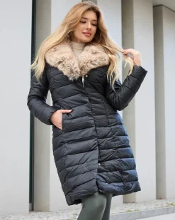 Best Czarna kurtka zimowa damska Kurtki / Marynarki / Płaszcze