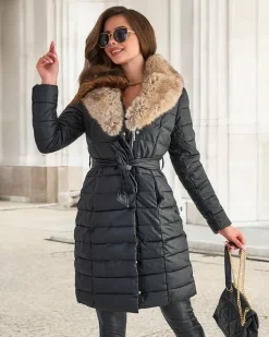 Best Czarna kurtka zimowa damska Kurtki / Marynarki / Płaszcze