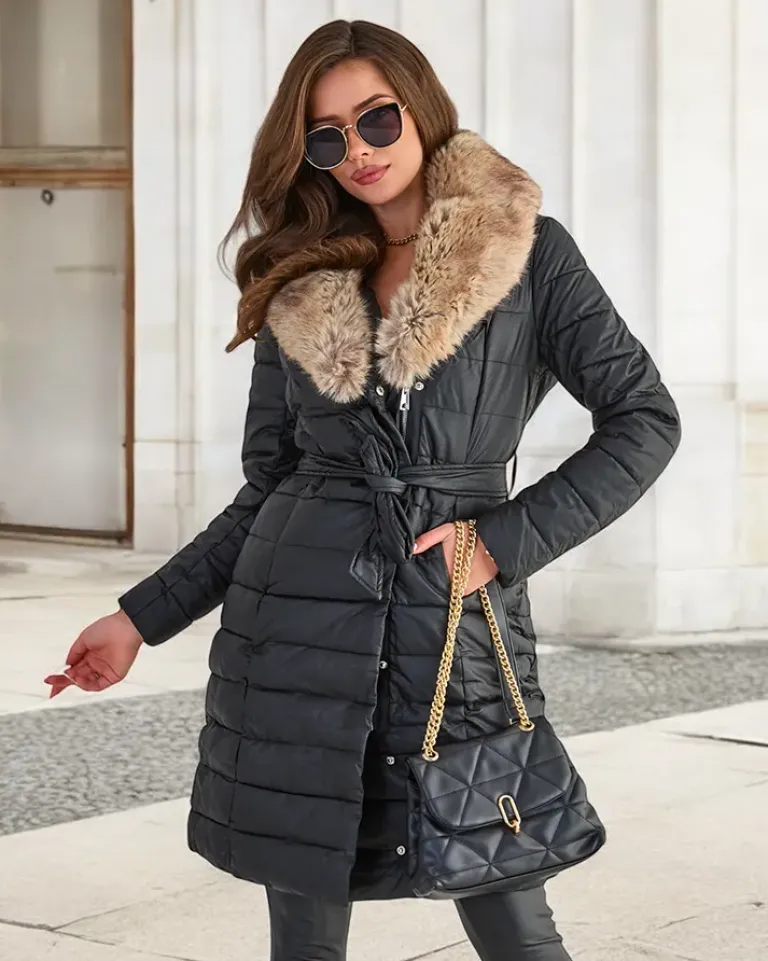 Best Czarna kurtka zimowa damska Kurtki / Marynarki / Płaszcze