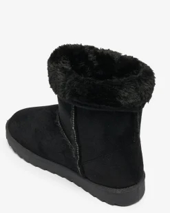 Outlet Czarne buty a'la śniegowce damskie Leaner Śniegowce|Botki Z Delikatnym Ociepleniem