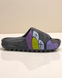 New Czarne damskie klapki Elmino Klapki Basenowe|Klapki Płaskie