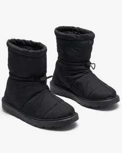Outlet Czarne damskie ocieplane buty a'la śniegowce Kaliolen Śniegowce