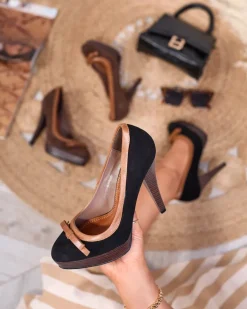 New Czarne damskie czółenka na wysokiej szpilce Zistin Szpilki|Klasyczne