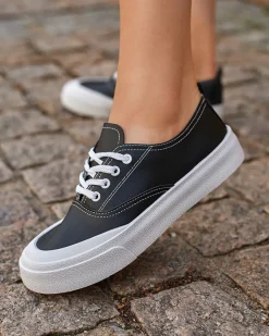 New Czarne damskie tenisówki Lorino Trampki