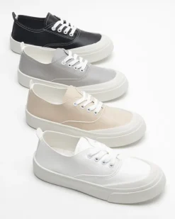 New Czarne damskie tenisówki Lorino Trampki