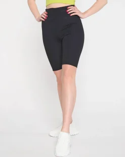 Online Czarne damskie legginsy kolarki Spodenki 3/4|Krótkie Spodenki