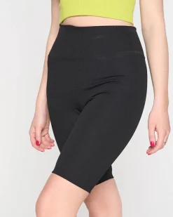 Online Czarne damskie legginsy kolarki Spodenki 3/4|Krótkie Spodenki