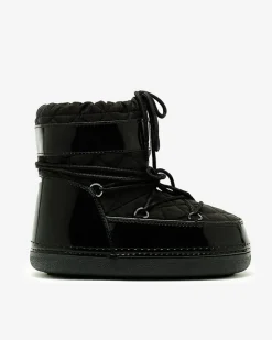 Discount Czarne śniegowce damskie ze ściągaczem Yevnoiela Śniegowce|Botki Z Delikatnym Ociepleniem