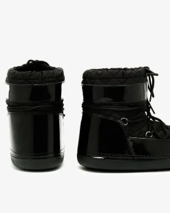 Discount Czarne śniegowce damskie ze ściągaczem Yevnoiela Śniegowce|Botki Z Delikatnym Ociepleniem