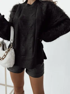 Sale damski damski puszysty sweter Swetry