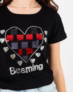 New damski t-shirt z printem Bluzki / Koszule / Koszulki