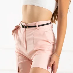 New Czarny damski elastyczny pasek z kokardką Damskie Paski