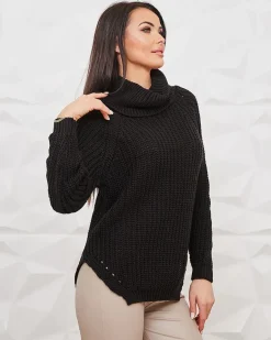 Clearance damski sweter z golfem Swetry