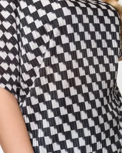 Clearance damski plisowany wzorzysty komplet Damskie Komplety Damskie