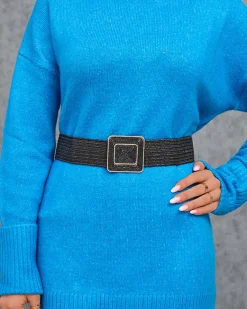 New pleciony elastyczny pasek damski Damskie Paski