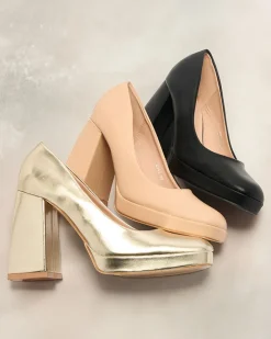 Sale Czółenka damskie na wysokim słupku Cellcas Klasyczne