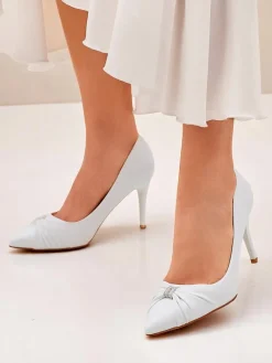 Czółenka damskie eko skórzane Venetia Nera Szpilki