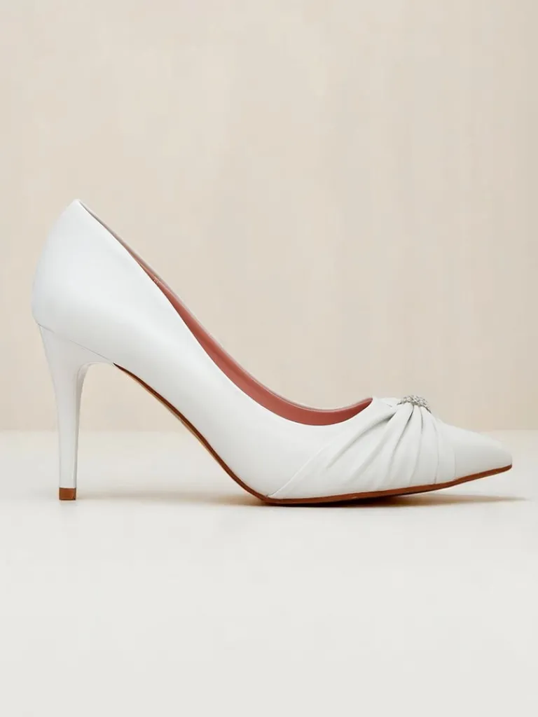 Czółenka damskie eko skórzane Venetia Nera Szpilki