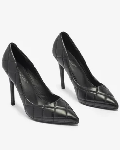 Hot Czółenka damskie pikowane w m kolorze Duclisa Szpilki|Klasyczne