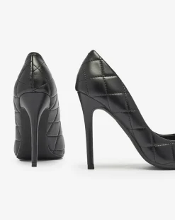 Hot Czółenka damskie pikowane w m kolorze Duclisa Szpilki|Klasyczne