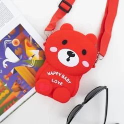 Best Czerwona torebka w kształcie misia Dziewczęce