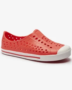 Sale Czerwone ażurowe dziecięce gumowe trampki Jiteri Chłopięce|Dziewczęce