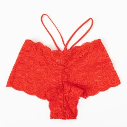 Clearance Czerwone koronkowe brazyliany Brazyliany