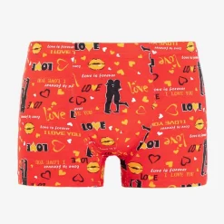 Best Czerwone męskie bokserki z nadrukiem Majtki