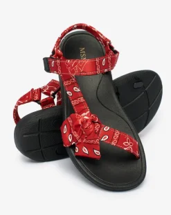 Best Czerwone sandały damskie z kokardką Oyall Sandały Płaskie