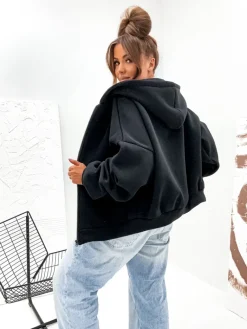 Best Damska bawełniana ocieplana bluza butterfly Bluzy