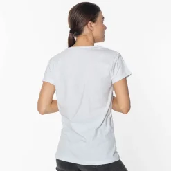 Damska biała koszulka z nadrukiem Bluzki / Koszule / Koszulki