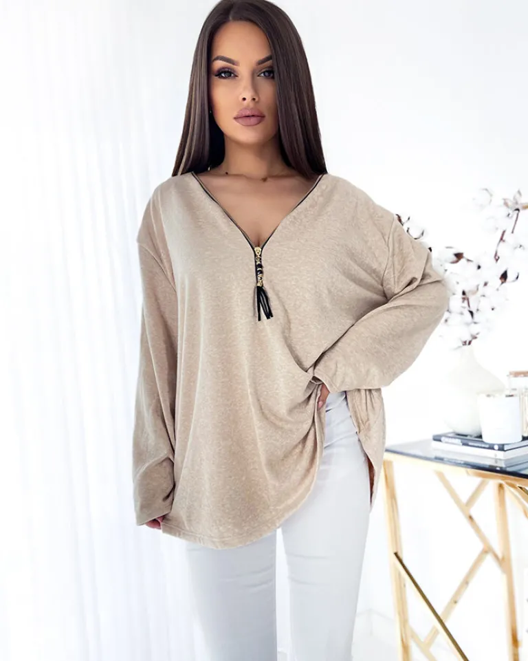 Best Damska bluzka typu oversize w m kolorze Bluzki / Koszule / Koszulki