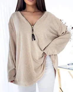 Best Damska bluzka typu oversize w m kolorze Bluzki / Koszule / Koszulki