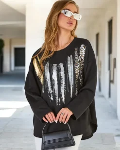 Discount Damska bluzka z printem Bluzki / Koszule / Koszulki