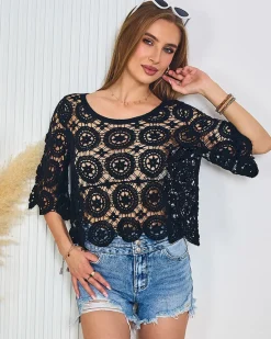 Sale Damska bluzka koronkowa Bluzki / Koszule / Koszulki
