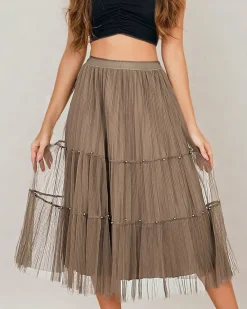 Best Damska dwustronna spódnica midi Spódnice